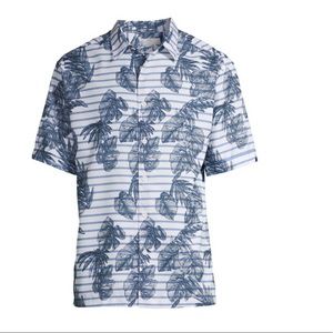 Cafe Luna Short Sleeve Printed Woven Shirt